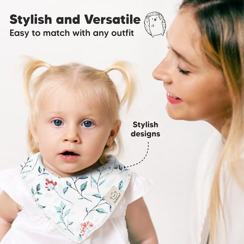 8 مرايل أطفال عضوية من KeaBabies للفتيات والفتيان و10 مرايل أطفال باندانا لعاب - مرايل أطفال للتسنين للأولاد والبنات - مرايل من القطن العضوي للأولاد والبنات، مرايل أطفال - مرايل لحديثي الولادة in Saudi Arabia