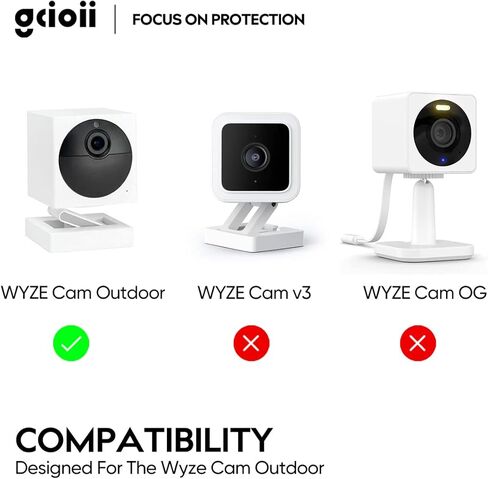 اغطية واقية من السيليكون لكاميرا وايز في الهواء الطلق، حافظة مقاومة للطقس لكاميرا وايز الخارجية اللاسلكية الذكية (3 قطع) in Kuwait