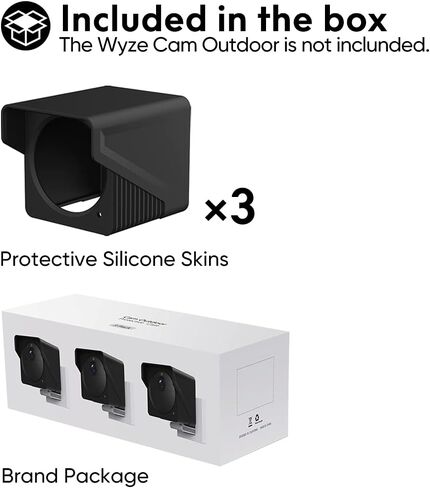 اغطية واقية من السيليكون لكاميرا وايز في الهواء الطلق، حافظة مقاومة للطقس لكاميرا وايز الخارجية اللاسلكية الذكية (3 قطع) in Kuwait