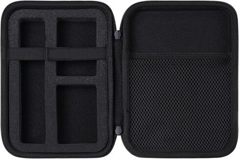 Aenllosi Hard Case for Canon PowerShot V10 Vlog Camera, Black | EVA case construction, Waterproof, drop-proof, compact with carabiner, adjustable strap, Smooth zipper, Case only in Kuwait