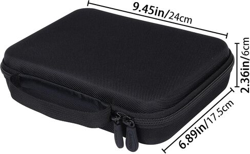 Aenllosi Hard Case for Canon PowerShot V10 Vlog Camera, Black | EVA case construction, Waterproof, drop-proof, compact with carabiner, adjustable strap, Smooth zipper, Case only in Kuwait