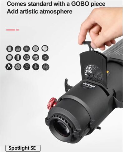 Amaran Spotlight SE Bowens Mount 36°Lens Kit,Aputure Lighting Modifier Amaran 300C 150C 200X S 60X S LS 300X and Other Power not Exceeding 300W Bowens Mount Lights in Saudi Arabia