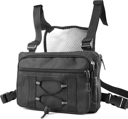 شنطة صدر متعددة الوظائف للرجال، شنطة صدر رياضية تكتيكية قابلة للتعديل للركض وركوب الدراجات والمشي لمسافات طويلة والركض من ريلي 2016 in Kuwait