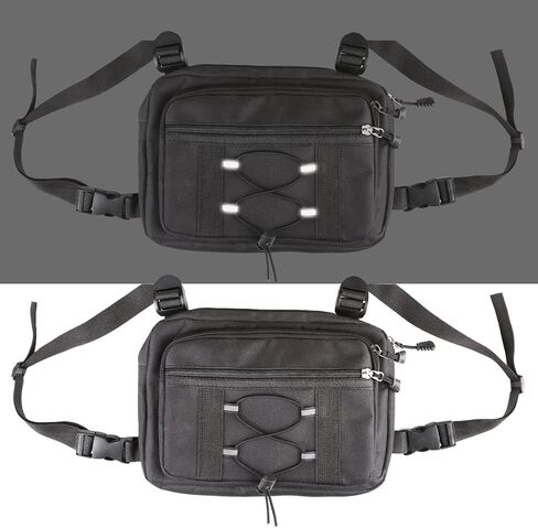 شنطة صدر متعددة الوظائف للرجال، شنطة صدر رياضية تكتيكية قابلة للتعديل للركض وركوب الدراجات والمشي لمسافات طويلة والركض من ريلي 2016 in Kuwait