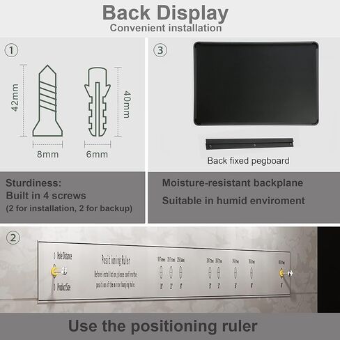 مرآة حائط Guwet للحمام، مرآة حمام سوداء مقاس 24 × 32 بوصة مع إطار معدني من الألومنيوم، مرايا زينة للحمام مستطيلة مستديرة للحوض أو المزرعة أو أفقية أو رأسية (أسود غير لامع). in Kuwait