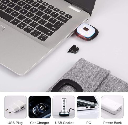 LED Headlamp Hat Lighted USB Rechargeable Hands Free Headlamp Beanie Lamp Replacement in Kuwait