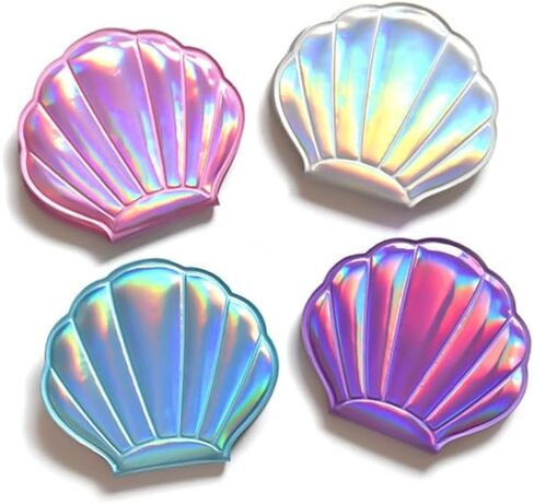 مرآة ذات 4 ألوان، مرآة مكياج مكبرة على الوجهين، مرآة صغيرة للفتيات in Kuwait