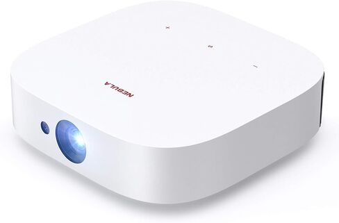 جهاز عرض NEBULA من Anker Solar المحمول بدقة 1080 بكسل، جهاز عرض ذكي عالي الدقة مع WIFI وبلوتوث، 400 لومن ANSI، دعم 4K، تركيز تلقائي، تصحيح الانحراف، حامل مدمج، وقت تشغيل لمدة 3 ساعات in Kuwait