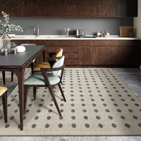 سجادة LUXE WEAVERS ذات نقاط هندسية حديثة مقاس 5 × 7 in Kuwait