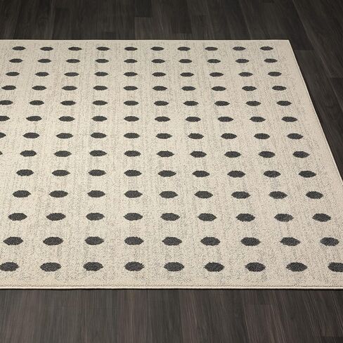 سجادة LUXE WEAVERS ذات نقاط هندسية حديثة مقاس 5 × 7 in Kuwait
