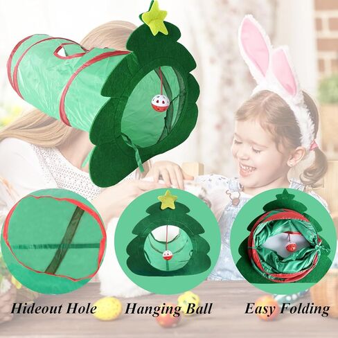 Grddaef Rabbit Toys, Bunny Hideout Tunnel and Tubes Guinea Pig Chew Toys for Hamster Chinchilla Ferret Rat in Kuwait