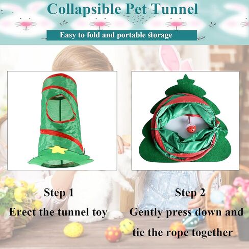 Grddaef Rabbit Toys, Bunny Hideout Tunnel and Tubes Guinea Pig Chew Toys for Hamster Chinchilla Ferret Rat in Kuwait