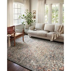 Loloi II Saban Blue / Spice 7'-10" x 10' Area Rug in Saudi Arabia