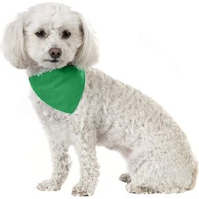 Mechaly Solid Cotton Dog Bandana Triangle Bibs - Small and Medium Pets (Red) in Kuwait