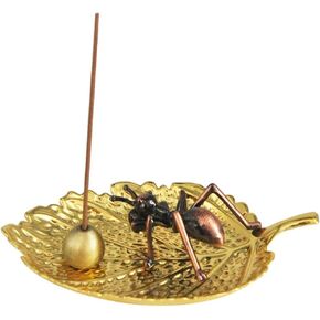 Incense Holder,Leaf Incense Holder for Sticks with One Ant Incense Stick Holder and One Cone Ash Catcher,Incense Burner Holder for Yoga Meditation and Home Décor in Kuwait