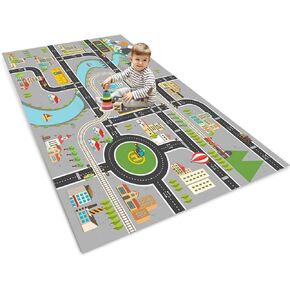 Kids Car Rug Play Mat Great for Playing with Cars and Toys,City Life Educational Road Traffic Carpet,Fun Play Rug for Playroom, Classroom, Nursery Gift Idea for Boys & Girls 80x120cm/2.6×4ft