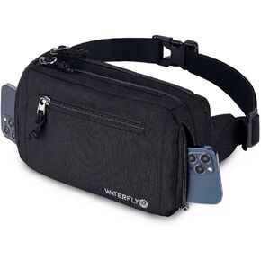 حزمة فاني كروس كبيرة من WATERFLY: حقيبة خصر رياضية للمشي وحزام وحزام وحقيبة الورك فاني حزمة فاني فانباك امرأة ورجل للمشي لمسافات طويلة والركض والجري in Kuwait