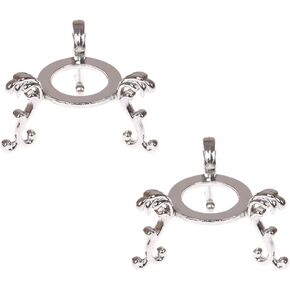 Crystal Ball Base Display Stand, Egg Display Stand, Stone Egg Sphere Holder, Desktop Ornament Display Stand for Sphere with Diameter Under 3.94inch/10cm, Pack of 2 (Gold) in Kuwait