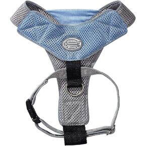 Doggles V Mesh Dog Harness, Blue/Gray, XX Small