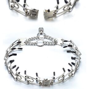 LionWay Dog Chain Collar with Quick Pelease Buckle Silver Dog Training Collars No Pull Martingale Collar Stainless Steel Metal Chain Collar for Large Medium Small Breeds Dogs in Kuwait