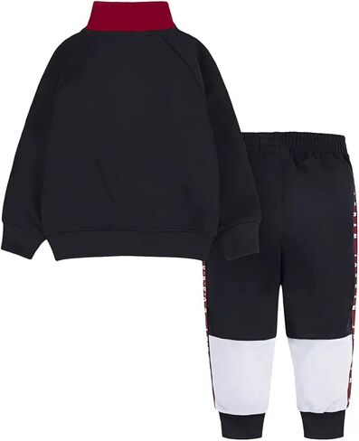 طقم جاكيت تريكو بسحاب كامل من جوردن للأطفال الصغار من جامبمان إير بلوك وسروال رياضي مكون من قطعتين in Kuwait