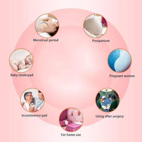 وسادة تغيير حفاضات للاستعمال لمرة واحدة (50 عبوة)، وسادات تغيير حفاضات الأطفال لعلاج سلس البول، فائقة النعومة، فائقة الامتصاص ومقاومة للماء، تغطي أي سطح لتغيير حفاضات الأطفال، مقاس كبير 45.72 × 60.96 سم in Kuwait