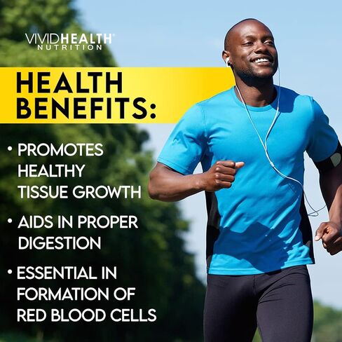 Vivid Health Nutrition Energy Boosting Vitamin B12 Sublingual | Quick Dissolve Vegan B-12 with Methylcobalamin for Metabolic & Brain Support, 120 Fruit Punch Tablets in Saudi Arabia