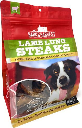 Superior Farms Pet Provisions Lamb Lung Dog Treats | All Natural Dog Snacks from Our Farms | Real Protein Dog Chews | 100% Lamb. (Lung Steaks (12 oz.)) in Saudi Arabia