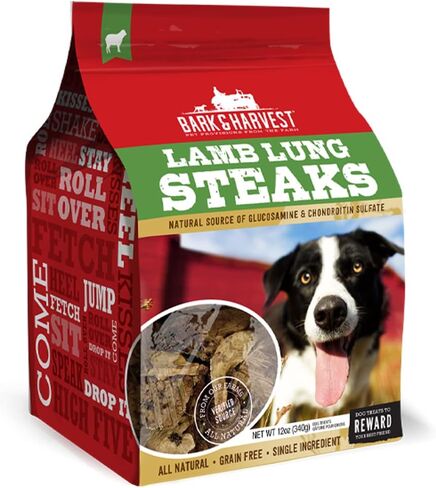 Superior Farms Pet Provisions Lamb Lung Dog Treats | All Natural Dog Snacks from Our Farms | Real Protein Dog Chews | 100% Lamb. (Lung Steaks (12 oz.)) in Saudi Arabia