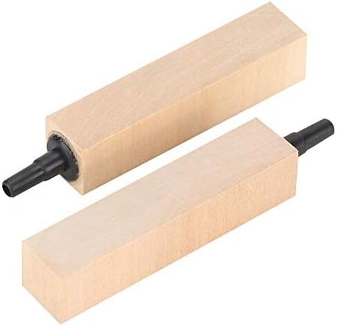 2 قطعة/المجموعة الطبيعية خشبية فقاعة الهواء حجر الناشر الهواء حجر اسطوانة غرامة فقاعات مضخة الهواء الملحقات للزراعة المائية حوض السمك مضخة (S) in Kuwait