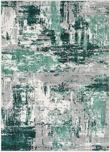 LUXE WEAVERS Abstract Distressed Beige 4x5 Area Rug in Saudi Arabia