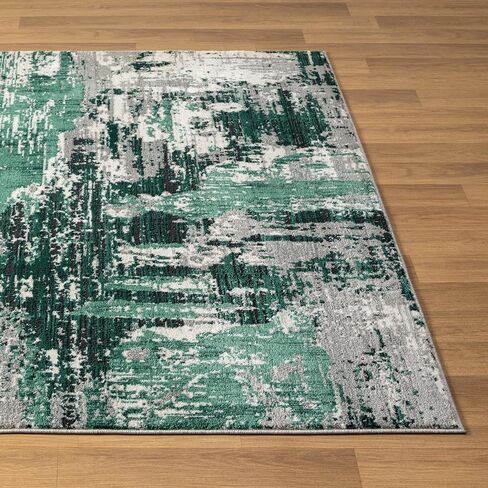 LUXE WEAVERS Abstract Distressed Beige 4x5 Area Rug in Saudi Arabia