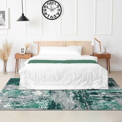LUXE WEAVERS Abstract Distressed Beige 4x5 Area Rug in Saudi Arabia