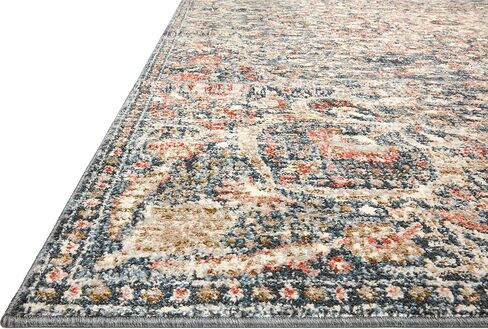 Loloi II Saban Blue / Spice 7'-10" x 10' Area Rug in Saudi Arabia