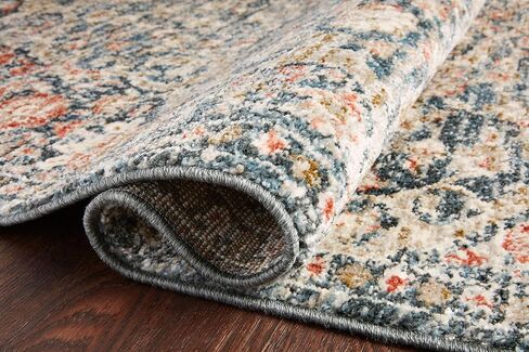 Loloi II Saban Blue / Spice 7'-10" x 10' Area Rug in Saudi Arabia