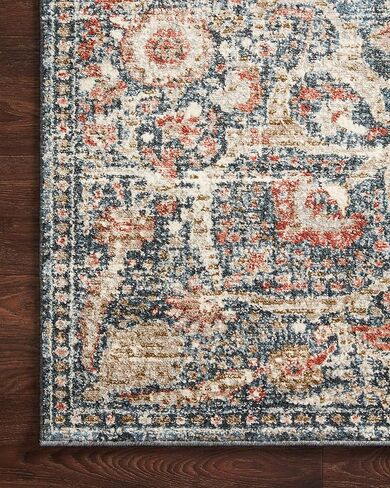 Loloi II Saban Blue / Spice 7'-10" x 10' Area Rug in Saudi Arabia
