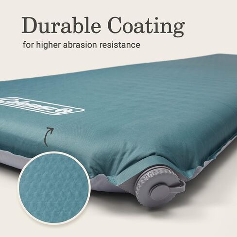 Coleman Silver Springs Self-Inflating Camping Sleep Pad​, Lightweight Camp Pad with Insulated Foam and Durable Coating, Comfortable Sleeping Pad with Easy Inflation in Saudi Arabia