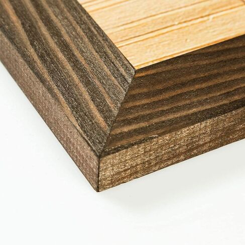 Rustic Wooden Square Picture Frame 12x12 Inch - 100% Natural Solid Eco Distressed Wood for Wall Mounting Photo Frame - Brown Wenge in Saudi Arabia