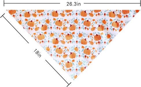 Fall Dog Cat Bandana,Thanksgiving Turkey Spice Pumpkin Bandana for Small Medium Large Dogs Pets Puppies (Small) in Saudi Arabia