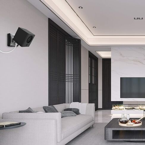 جراب VOMENC من السيليكون لكاميرا Wyze Cam Wyze Cam V2- يتضمن دعامة حائط سريعة - غطاء حماية من الخدش - حماية إضافية لكاميرا Wyze (عبوة واحدة، أسود) in Kuwait