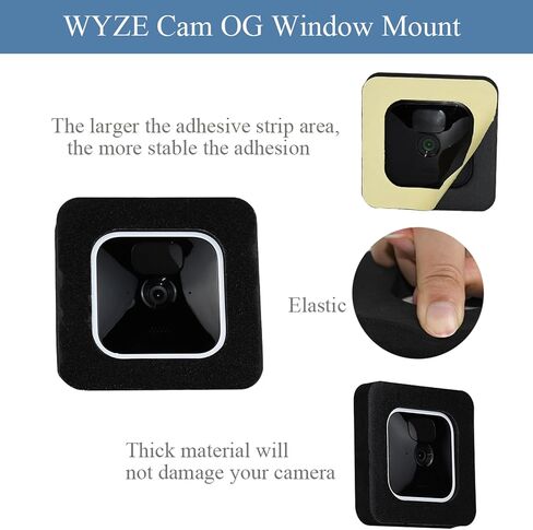 OYOCAM Window Mount Compatible with Blink Indoor/Outdoor (3rd Gen) , Blink Outdoor 4 Camera (4th Gen), Secured Camera Glass Wall Holder for Glass Windows/Doors, 2Pack in Saudi Arabia