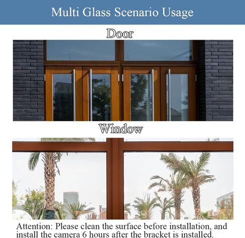 OYOCAM Window Mount Compatible with Blink Indoor/Outdoor (3rd Gen) , Blink Outdoor 4 Camera (4th Gen), Secured Camera Glass Wall Holder for Glass Windows/Doors, 2Pack in Saudi Arabia