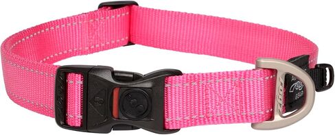 طوق لمبرجاك العاكس للكلاب من روجز يوتيليتي، مقاس كبير جدًا، عرض 2.54 سم, Lumberjack Extra Large Dog Collar, 1" Extra Large, Black in Kuwait