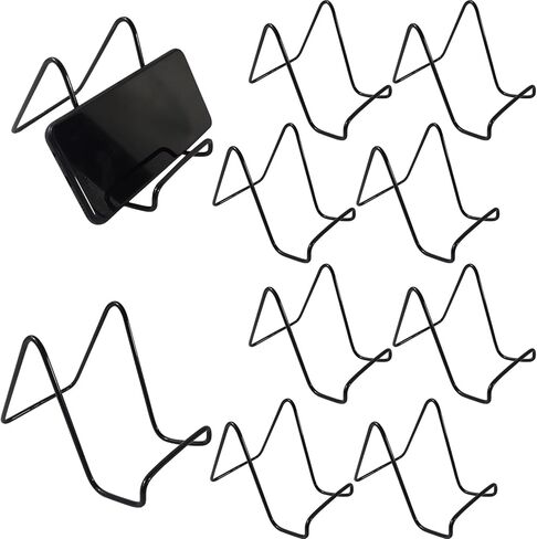 ان اس بي ال حامل عرض سلكي معدني من 10 قطع، حامل لوحة مربع مقاس 6 انش للاعمال الفنية والكتب واطار الصور والحامل والاطباق in Kuwait