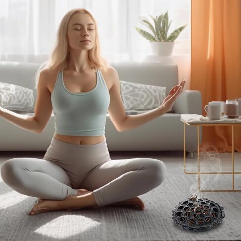 مبخرة من الزبسون، مبخرة داخلية من خليط معدني بتصميم بذور اللوتس العتيقة، للبخور المخروطي ولفائف البخور in Kuwait
