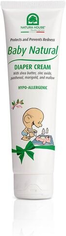 Natura House Baby Natural Diaper Cream - Light Natural Fragrance – Prevents Redness – Free From Harmful Substances – 97% Natural Origin, Made in Italy – Hypoallergenic, Dermatologist Tested, 3.38 oz. in Saudi Arabia