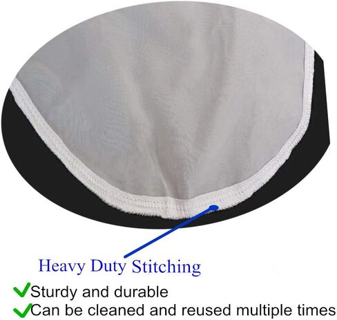 2Pack Nylon Mesh Filter Socks NMO 50 Micron - 7 Inch Ring by 18 Inch Long – Water Liquid Filter Bags for Aquarium, Industrial, Chemical (50 Micron 7 x 18 Inch Nylon) in Saudi Arabia