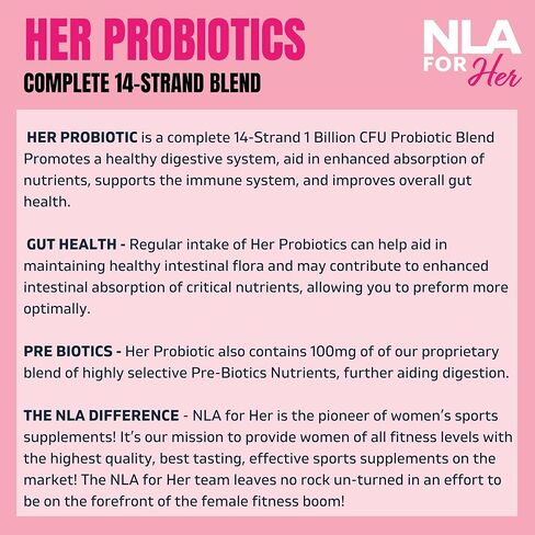 Nla For Her - Probiotics 1 Billion Cfu 90 Capsules 154790 in Kuwait
