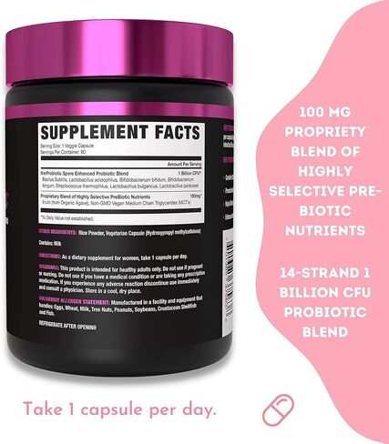 Nla For Her - Probiotics 1 Billion Cfu 90 Capsules 154790 in Kuwait