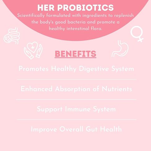 Nla For Her - Probiotics 1 Billion Cfu 90 Capsules 154790 in Kuwait